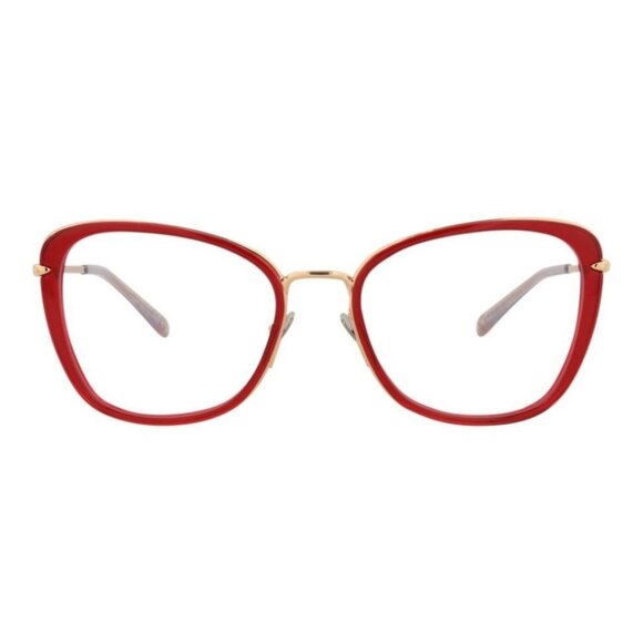 Pomellato Womens Cat Eye Red Gold Transparent Fashion Designer Eyewear - Picture 2 of 4